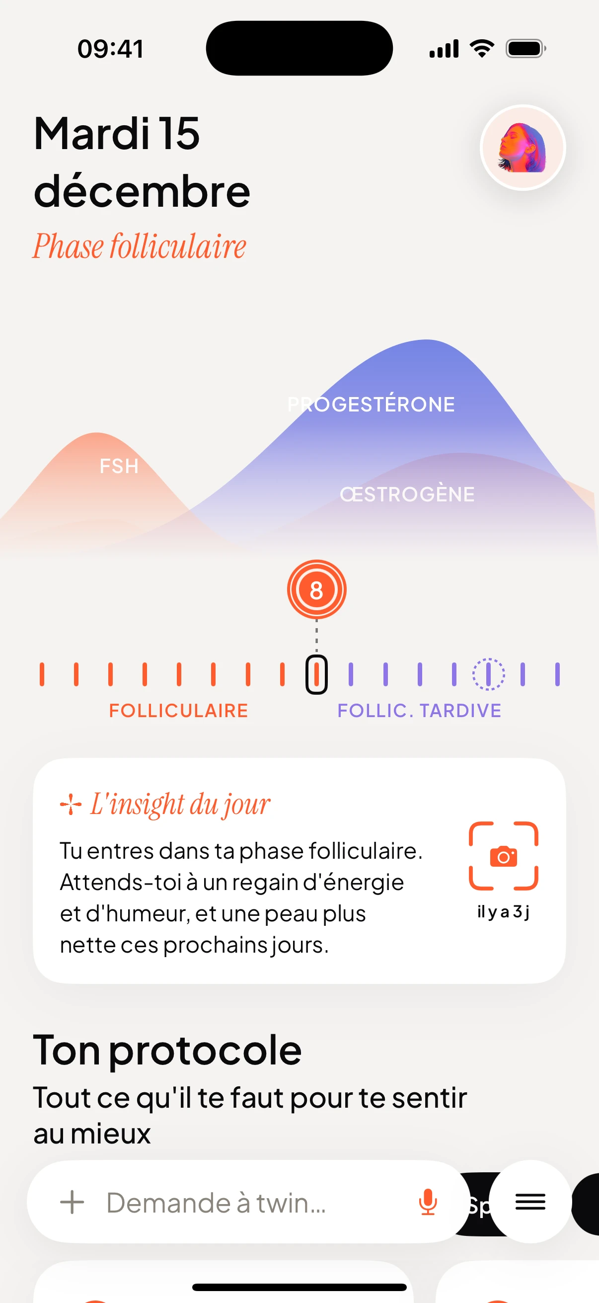 The leto app: your cycle, today's insight and your protocol for the day